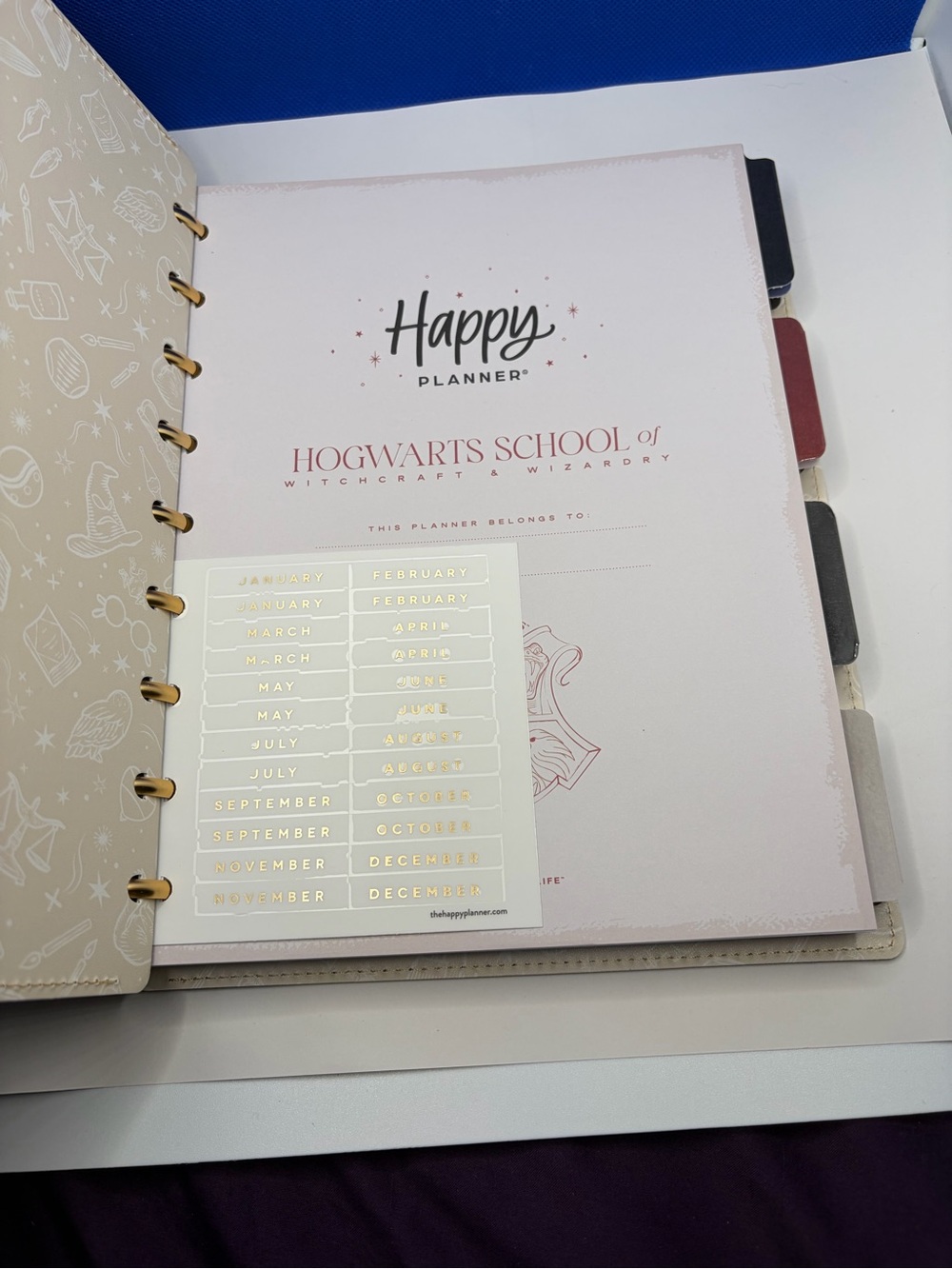 Harry Potter Hogwarts Happy Planner Classic Disc-Bound Undated Planner - Picture 3 of 6